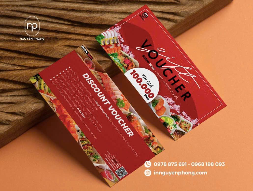 Voucher kích thước A6